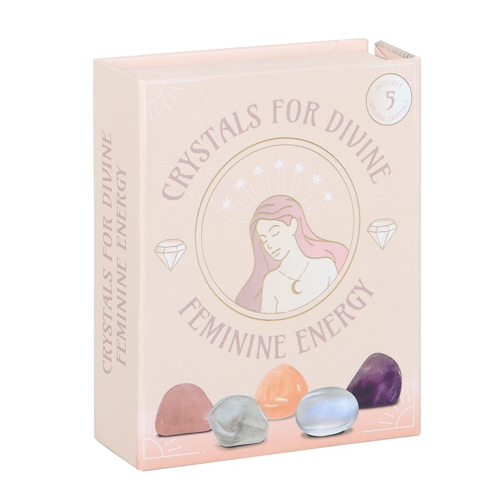 Something Different - Set of 5 Crystals for Divine Feminine Energy Crystal - Multicolours